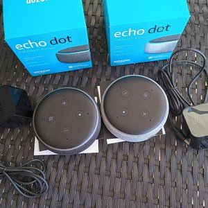 Echo Dot (3rd Gen) - Smart speaker with Alexa (set of two)